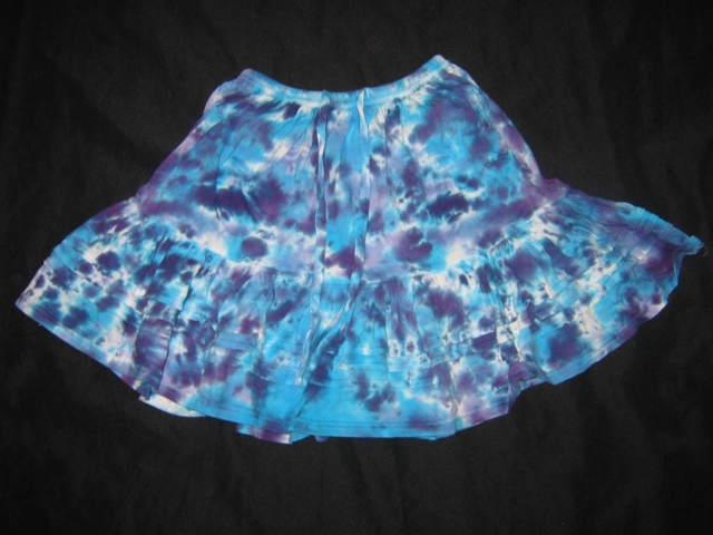 Skirt Blue Purple Crinkle