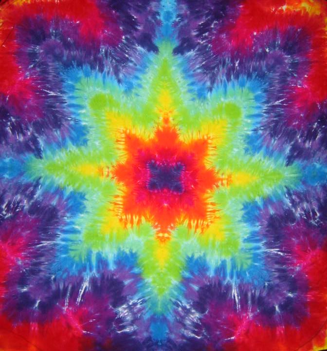 Tie Dyed Mandala Tapestry 12