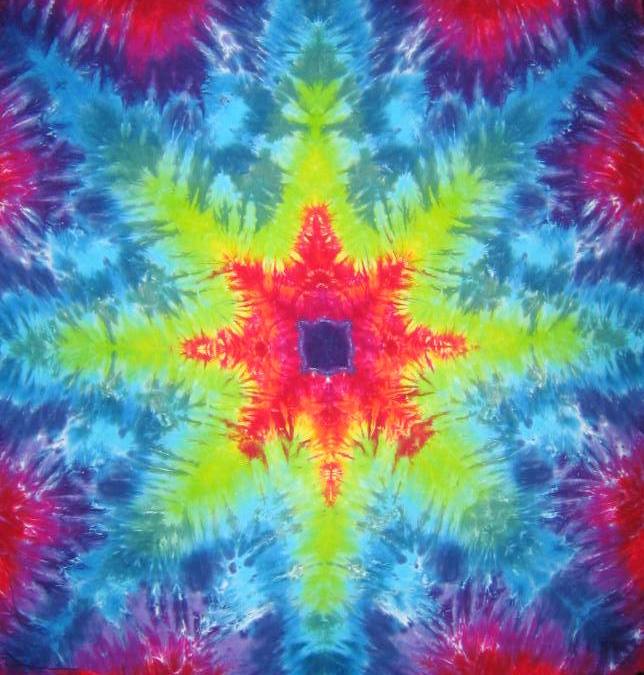 Tie Dyed Mandala Tapestry 17