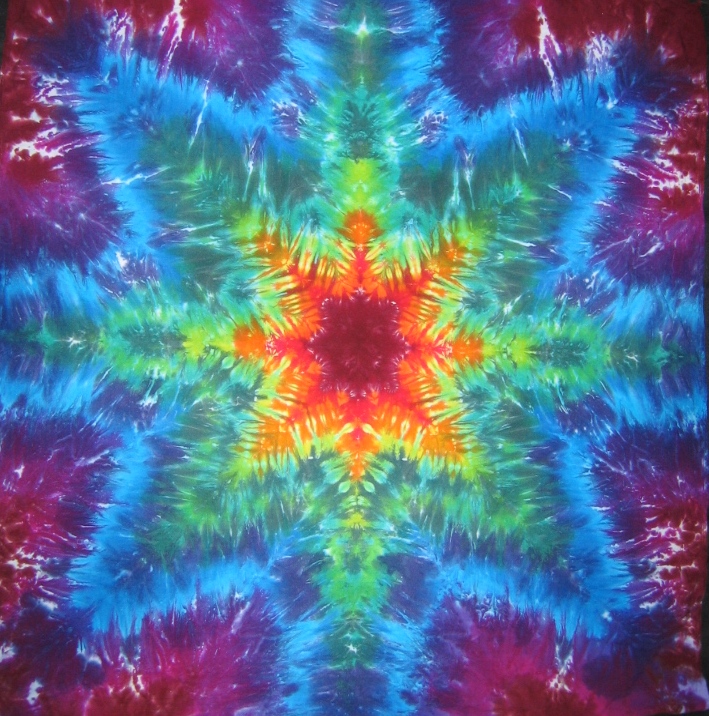 Tie Dyed Mandala Tapestry 28