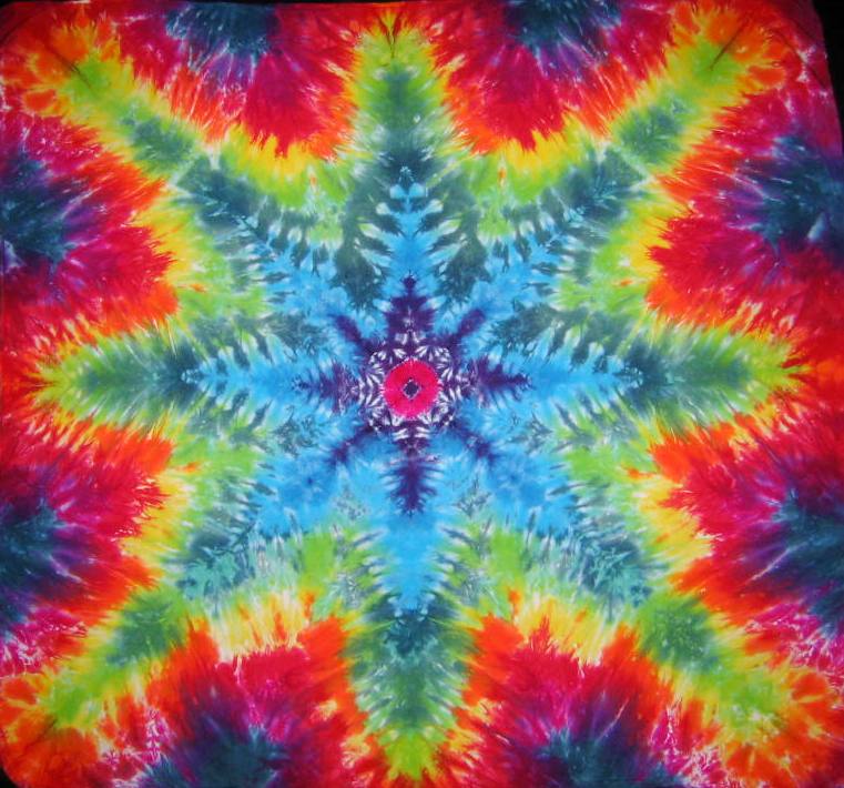 Tie Dyed Mandala Tapestry 10