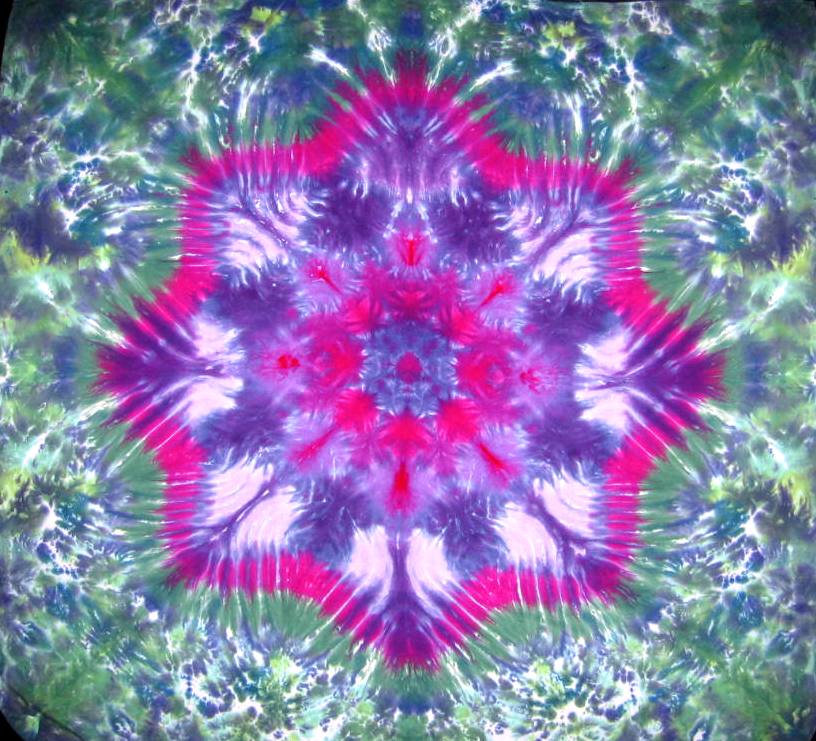 Tie Dyed Mandala Tapestry 11