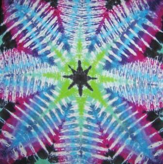 Tie Dyed Mandala Tapestry 32
